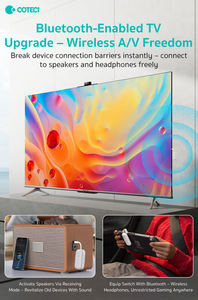 <span class=keywords><strong>Émetteur</strong></span>-<span class=keywords><strong>récepteur</strong></span> sans fil COTECI BT, adaptateur audio pour voyage en avion, <span class=keywords><strong>émetteur</strong></span>-<span class=keywords><strong>récepteur</strong></span> BT 3,5 mm pour <span class=keywords><strong>TV</strong></span>, haut-parleurs de voiture, casque - Product Image 6