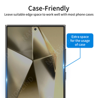 Protector de Pantalla Mate Anti-Espía de 4 Vías Compatible con Fundas para Samsung S24 Ultra, Filtro de Privacidad, Película Protectora de Pantalla Nano Resistente a Golpes