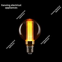 Ampoule Edison à succès, ampoule pilier conductrice de lumière FX-60, culot E27, pour jardin, 3W, ampoule rétro en forme d'étoile à cinq branches