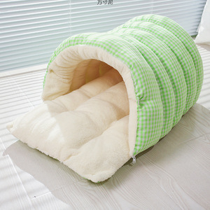 Produsen grosir tempat tidur kucing dan anjing hangat semua Musim tempat tidur kain hewan peliharaan yang dibongkar dan dapat dicuci - Product Image 5