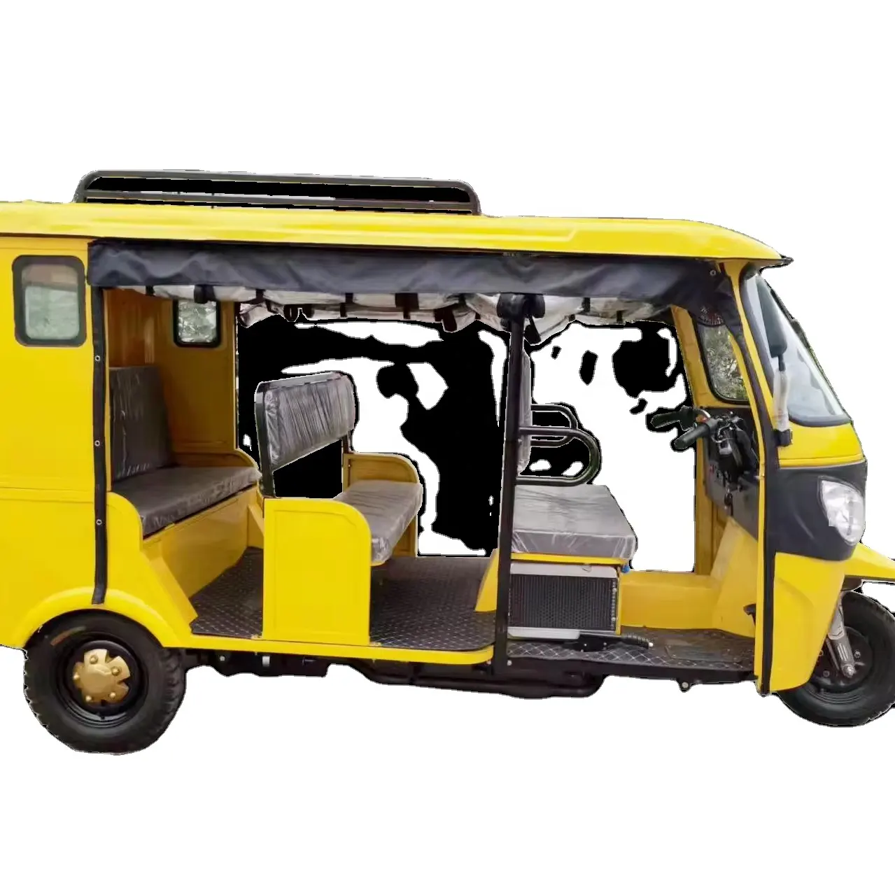 Hot Selling Motorized Three Wheeler Tricycle Taxi Indian Cheap Price Auto Rickshaw