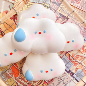Most Popular PU Foam Cartoon Sweaty Cloud Shaped Venting Slow Rising Stress Reliever Squeeze Promotional Toy for <b>Kids</b> Adults - Product Image 3