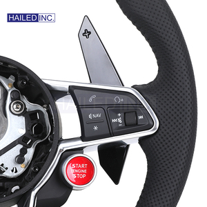 Volante de cuero con adornos plateados Volant Lenkrad de actualización personalizada HAILED para <span class=keywords><strong>Audi</strong></span> A3 A4 A5 A6 A7 A8 R8 RS3 RS6 B8 B9 S7 RS <span class=keywords><strong>S</strong></span> <span class=keywords><strong>Line</strong></span> - Product Image 3