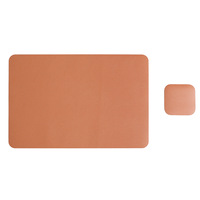 Meilleures ventes de sets de table en cuir pour restaurant, sets de table carrés personnalisés en similicuir PU imprimé