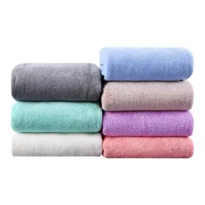 Hot Selling Wholesale Microfiber Wearable Quick Dry Fleece Bathrobe Pocket Shower Wrap Bath Towel