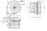 Moteur d'aspirateur avec grande turbine à vent alliage d'aluminium, 220V, 1159W, livraison gratuite