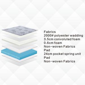Colchón de muelles de alta calidad, cama King, proveedor de China, colchón de muelles de bolsillo en caja - Product Image 5