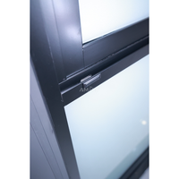 Ventana Corredera de Aluminio Estilo Americano AMJ NFRC con Marco Blanco, Doble Acristalamiento, Deslizamiento Horizontal para Residencias
