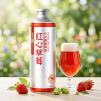 Vente en gros usine – Bière artisanale populaire en bouteille de 1L – Liqueur de fraise Kingstar Redhearted aux herbes – Pour détaillants et distributeurs