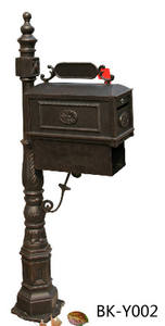 핫 세일 독립형 주조 알루미늄 우편함 전통 디자인 스타일 야외 커뮤니티용 - Product Image 2