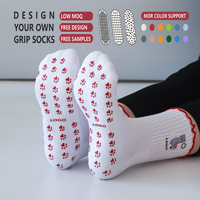 Chaussettes de yoga en coton pour femmes, antidérapantes, douces, hauteur mi-mollet, pour le Pilates et le yoga printanier