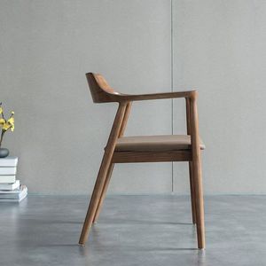 Sillón de Salón de Madera de Nogal de Mediados de <span class=keywords><strong>Siglo</strong></span>, Asiento Individual, Muebles de Restaurante, Silla de Comedor de Ocio - Product Image 3