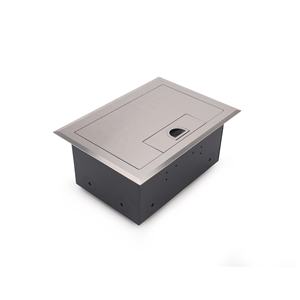 Caja de Salida de Cable para Piso de Acero Inoxidable con Acabado Cepillado y Salida de Cable Oculta - Product Image 2