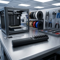 Services d'impression 3D à la demande pour la production rapide de prototypes et de peignes par assemblage, utilisant la résine photosensible SLA