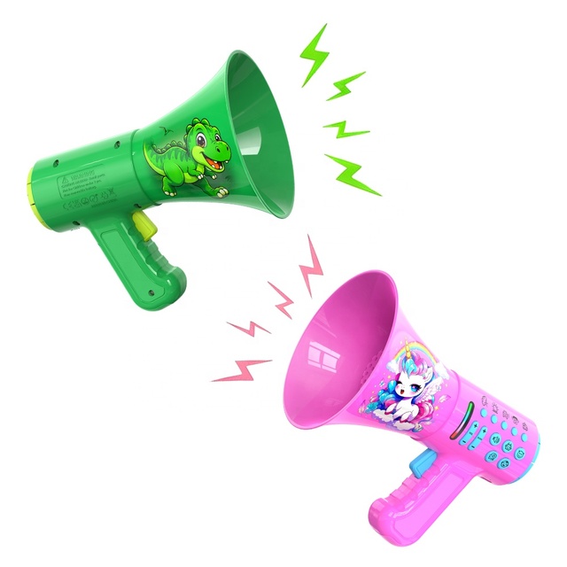 2026 New Voice Changer Party Favor Prank Toy Smart Multi Mini Amplifier Megaphone Speaker for Kids with RGB Lights Birthday Gift