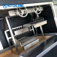 Kitlalong – équipement de cuisine commerciale, meilleure vente, four à bois, grill à Steak, four à charbon à deux roues