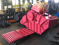 Godet de concassage à mâchoires pour excavatrice, attache hydraulique pour le concassage de roches, de pierres et de béton sur chantier