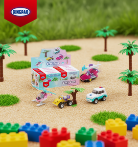 Juego de Bloques de Construcción del Banco Kingpao, Tema de Transporte, Juguete de Construcción para Niños de 5 a 7 Años, Unisex, Plástico ABS - Product Image 2