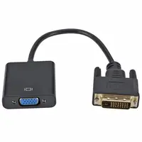 Full Hd 1080P DVI-D Dvi Naar Vga Adapter Video Kabel Converter 24 + 1 25Pin Om 15Pin Kabel Converter voor Pc Computer Monitor