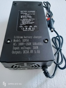 Chargeur rapide de batterie au lithium 48v, 14s, 5a, pour vélo électrique, scooter, roue d'équilibre, 2023 - Product Image 3