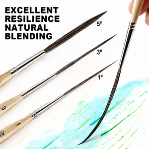 Set di Pennelli Xin Bowen Art in Pelo di Bue Lungo per <span class=keywords><strong>Acquerello</strong></span>, Tre Tipi di Pennelli Singoli Personalizzabili - Product Image 6