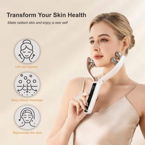 Appareil de massage facial <span class=keywords><strong>liftant</strong></span> et raffermissant par stimulation des points d'acupuncture avec fonction musicale, rechargeable par USB, <span class=keywords><strong>rouleau</strong></span> amincissant pour le <span class=keywords><strong>visage</strong></span> - Product Image 6