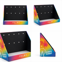 Présentoir en carton ondulé imprimé sur mesure, boîte de présentation de comptoir en carton, étagère POP avec logo personnalisé, fabrication directe OEM