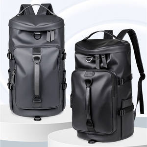 MKW2054 Mochila Impermeable Personalizada de Cuero PU para Hombre, Mochila de Estilo de Negocios, Bolsa de Lona de Viaje para Noche - Product Image 1