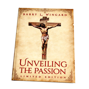 Bibbia con copertina rigida Christian Unveiling Passion Gold Edge Sprayed Thoughts on Jesus, servizio di stampa personalizzata, carta pregiata - Product Image 1