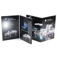 Livre vidéo publicitaire de luxe en vente à chaud Écran LCD de 7 pouces Livres de marketing vidéo Brochure vidéo
