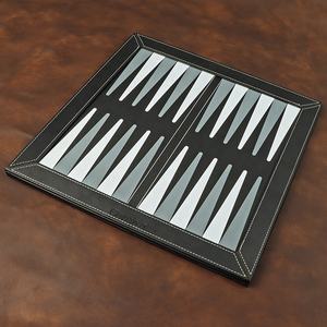 Logo personalizzato Popolare 2 In 1 Scacchi Gioco Da Tavolo Set Premium Cuoio DELL'UNITÀ di elaborazione di Dama Backgammon - Product Image 4