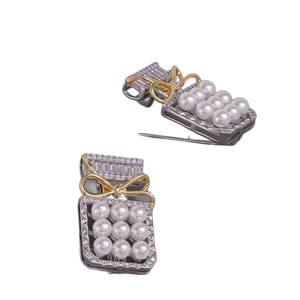 WENCHI 10249 31432 Support de pendentif vide en argent S925 pour collier multi-perles DIY à séparation de couleurs, accessoires essentiels pour perles de 4-5mm - Product Image 5