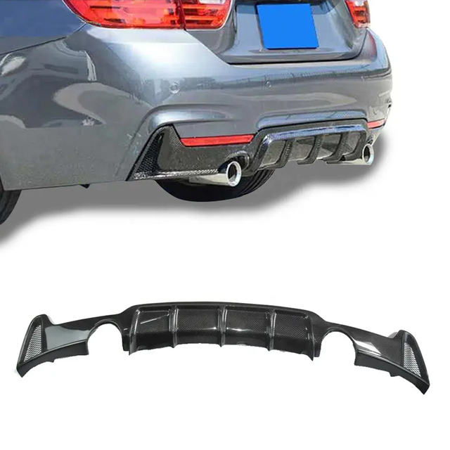 For BMW 4 Series F32 F33 F36 2014-2020 Carbon Fiber Rear Lip Diffuser Car Body Kits ABS Material Exterior Parts