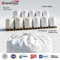 Sac Jumbo FIBC résistant aux UV, 1000 kg, 1,5 tonne, sac tissé en PP pour stockage extérieur à long terme