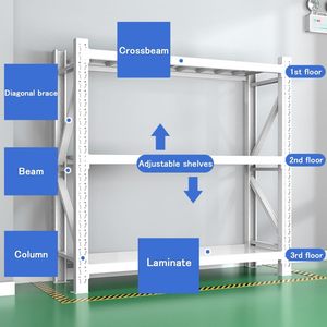 Steel Multi-Level Powder Coated Corrosion Protected Truck Tire Rack with 265cm Length - Product Image 2