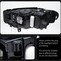 Juego de Faros Delanteros Súper Brillantes de 12V 6000K para BMW X5 F15 2014-2018, Carcasa de ABS Resistente a la Decoloración, Instalación Plug+Play