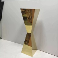 Accessoires de mariage de luxe, support de présentation de gâteau en fer forgé pour les événements festifs, décoration de fond de scène
