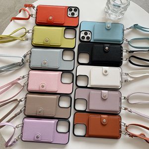 Coréen populaire carte sac sangle téléphone étui pour iPhone15Pro max téléphone étui femmes sac à <span class=keywords><strong>bandoulière</strong></span> en cuir étui de téléphone pour <span class=keywords><strong>iPhone</strong></span> 11 - Product Image 1