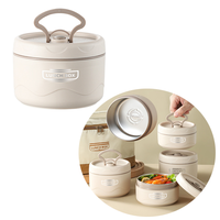 Meilleure vente : Boîte à lunch portable en acier inoxydable 304, isotherme, double couche, type bento