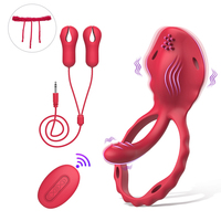 Vibrateur de culotte portable télécommandé en silicone pour couples, stimulation du point G, vibration des seins, masturbateur féminin, jouets sexuels