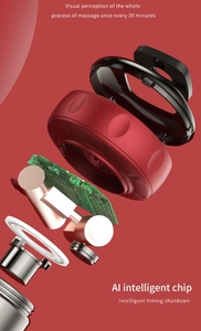 Instrumento de meridiano de ventosas de calentamiento de respiración eléctrica, Material ABS, ventosas de succión al vacío, instrumento de masaje de raspado y pinzas - Product Image 4