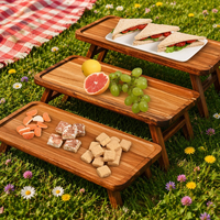 Plateaux rectangulaires en bois personnalisés pour la cuisine, la salle à manger, les plateaux à fruits, les plateaux pour le thé de l'après-midi, les plateaux à fromages