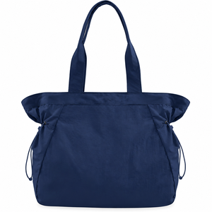 Sac à bandoulière en nylon léger pour femme de 18 L, sac fourre-tout, sac de shopping à cordon latéral pour l'entraînement, la plage et les voyages - Product Image 1