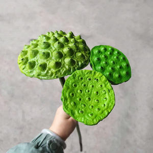Nuovo design artificiale fiori di loto per la decorazione di eventi <span class=keywords><strong>in</strong></span> lattice foglia di loto seedpod premio ninfea per il matrimonio - Product Image 5