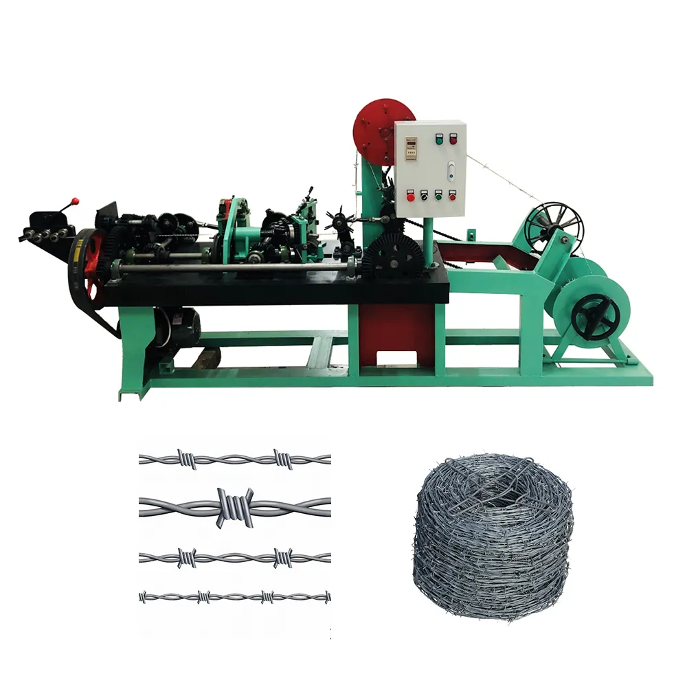 Máquina de fabricación de alambre de púas trenzado de alambre de una sola hebra para la cría de animales de cercas