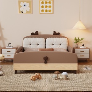 Letto per Bambini in Legno Massello di Alta Qualità, Moderno <span class=keywords><strong>e</strong></span> Semplice, con Sponda di Sicurezza, Letto Singolo per Ragazzi <span class=keywords><strong>e</strong></span> Ragazze - Product Image 4
