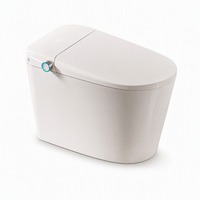WC intelligent avec ouverture automatique du couvercle, siège chauffant, lavage à l'eau chaude et télécommande