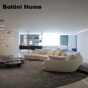 आधुनिक डिजाइन अनुभागीय सोफा I आकार एल आकार कपड़े सामग्री होटल या अपार्टमेंट लिविंग रूम के लिए सोफे फर्नीचर सेट - Product Image 1