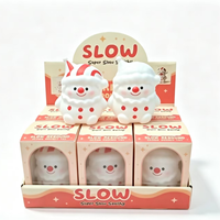 Jouets Squishy Géants de Noël Clown à Remontée Lente, Grands Jouets Anti-Stress à Presser pour Garçons et Filles, Cadeau de Noël pour Enfants