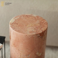 Table basse en marbre naturel de luxe moderne YUSHI pour la décoration de l'hôtel, de l'appartement et du salon